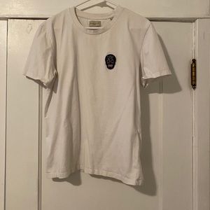Suspicious White Skull Tee